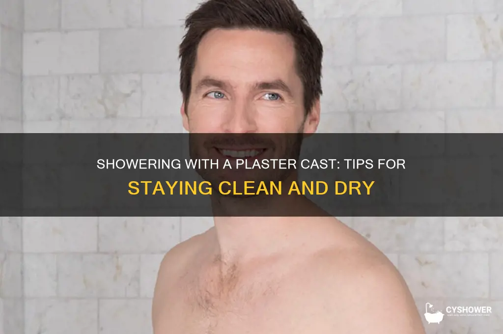 how to take a shower with a plaster cast on