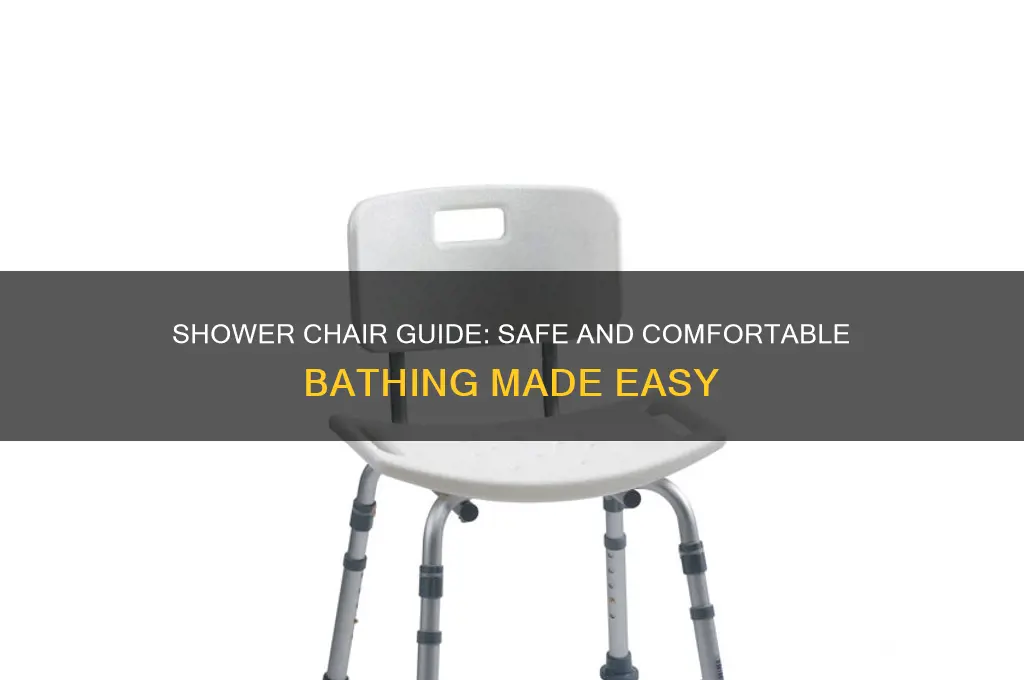 how to take a shower with a shower chair