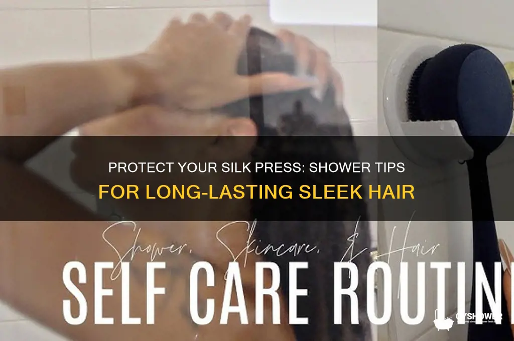 how to take a shower with a silk press