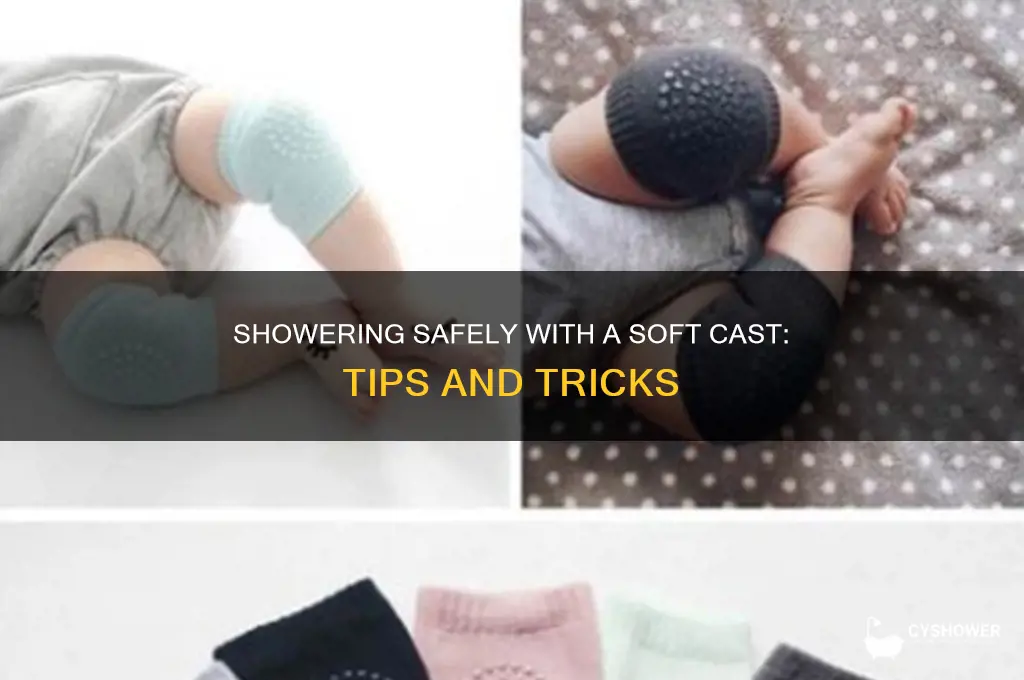 how to take a shower with a soft cast