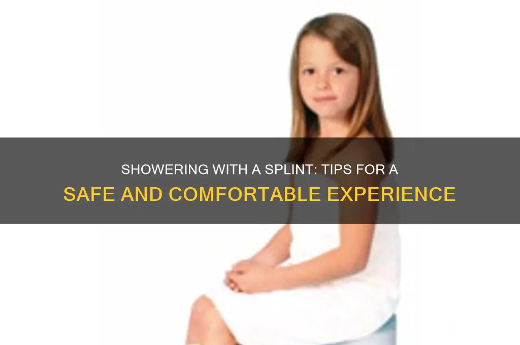 how to take a shower with a splint