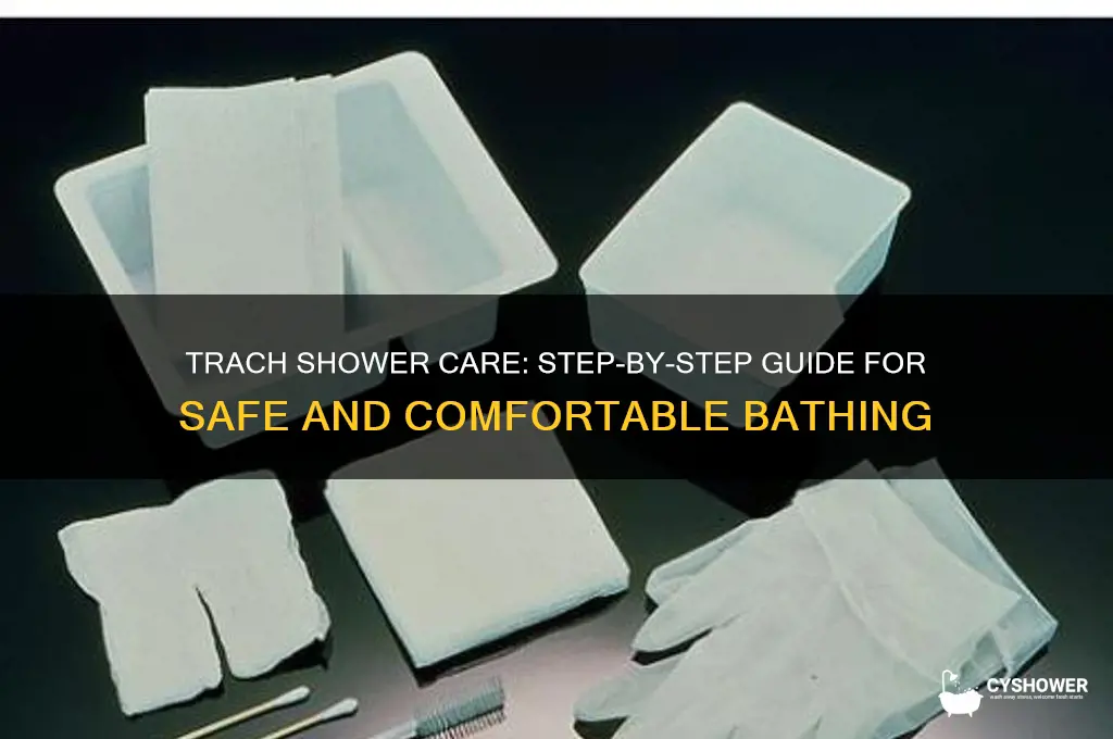 how to take a shower with a trach