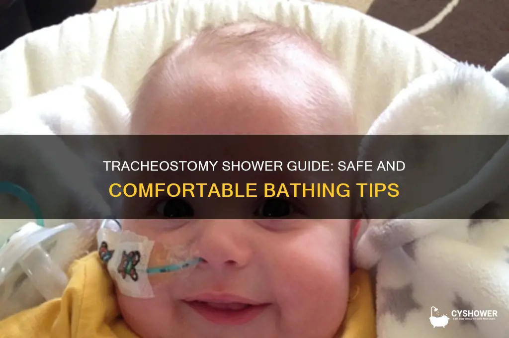 how to take a shower with a tracheostomy