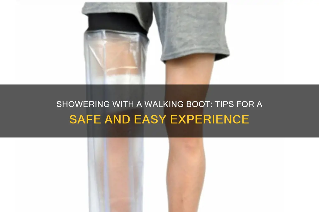 how to take a shower with a walking boot
