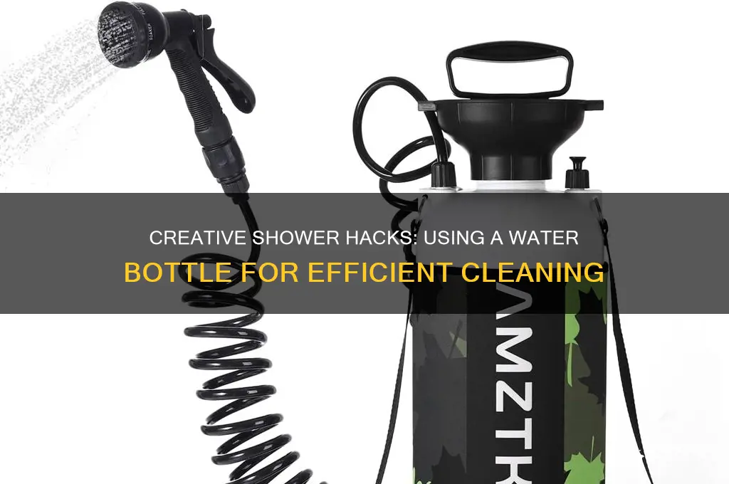how to take a shower with a water bottle