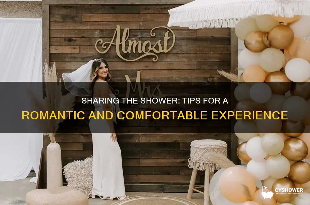 how to take a shower with a woman