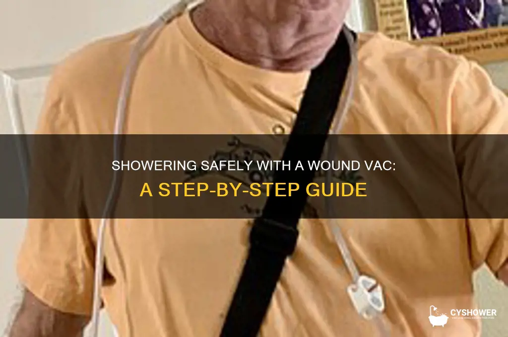 how to take a shower with a wound vac
