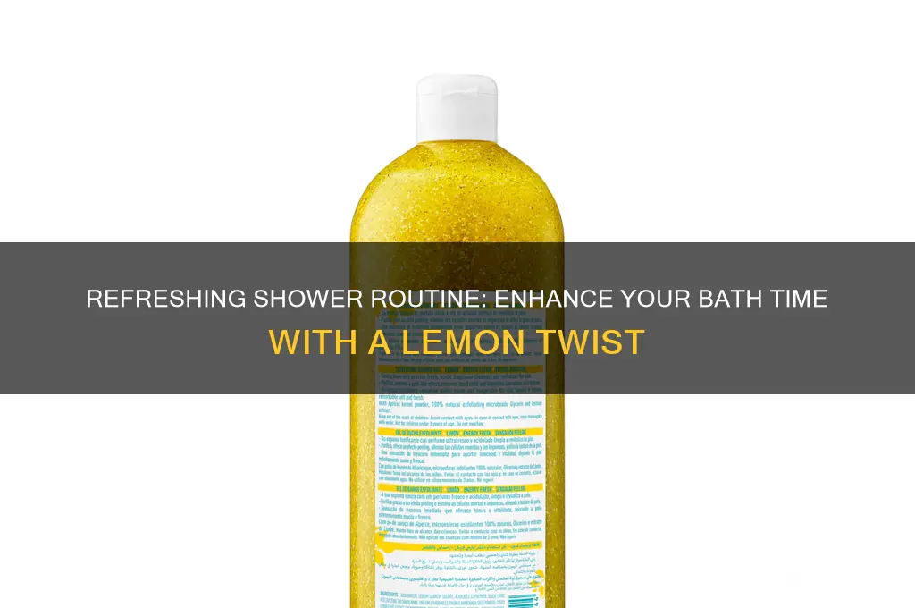 how to take a shower with alemon