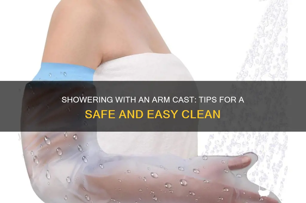 how to take a shower with an arm cast