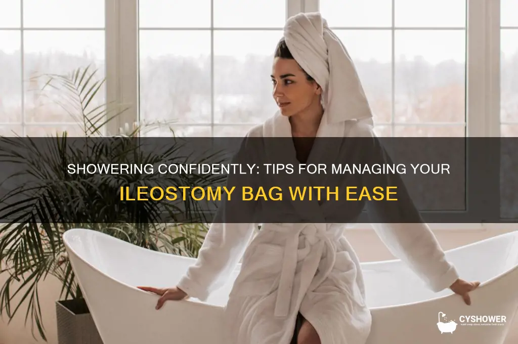how to take a shower with an ileostomy bag