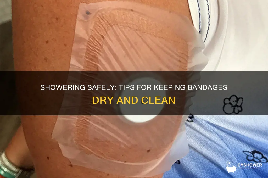how to take a shower with bandages