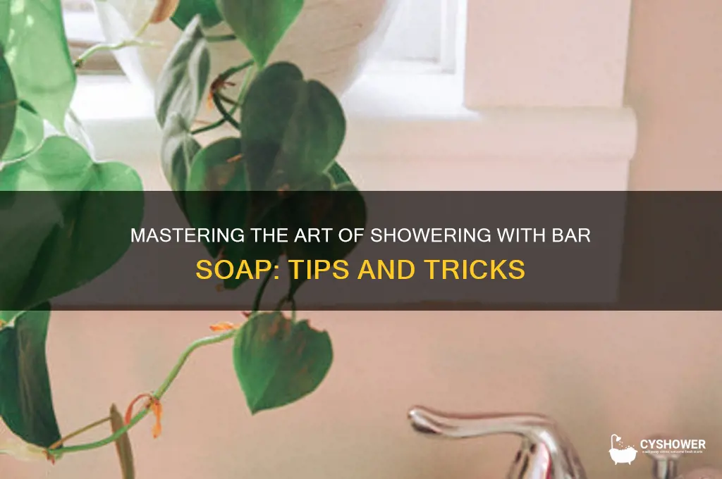 how to take a shower with bar soap