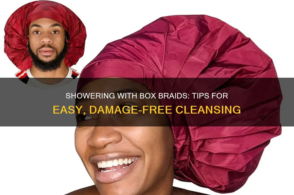 how to take a shower with box braids