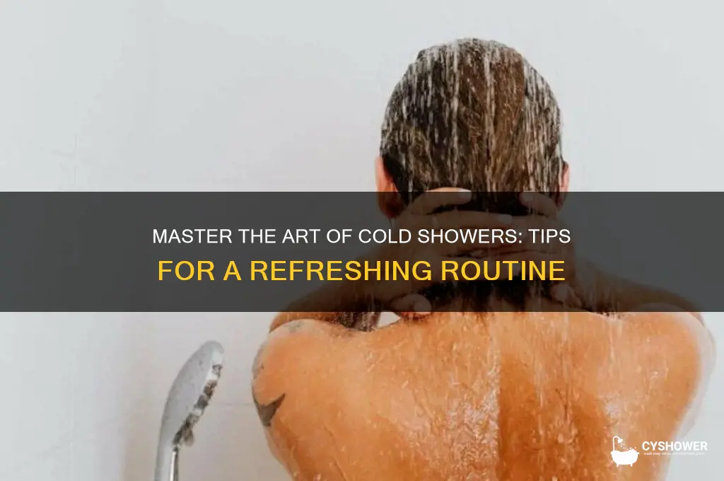 how to take a shower with cold water