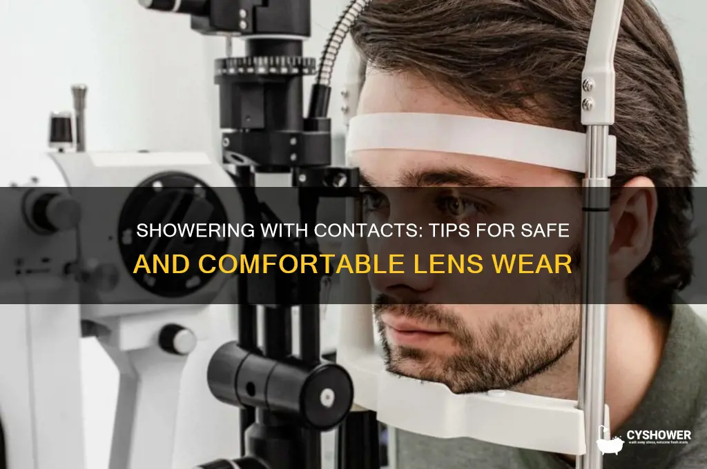 how to take a shower with contacts