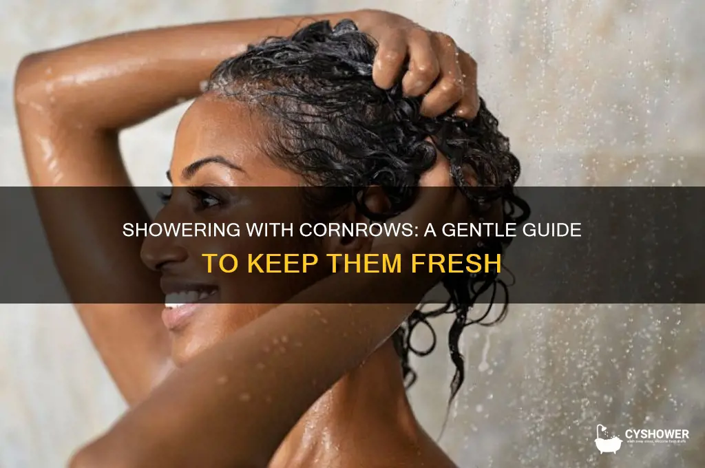 how to take a shower with cornrows