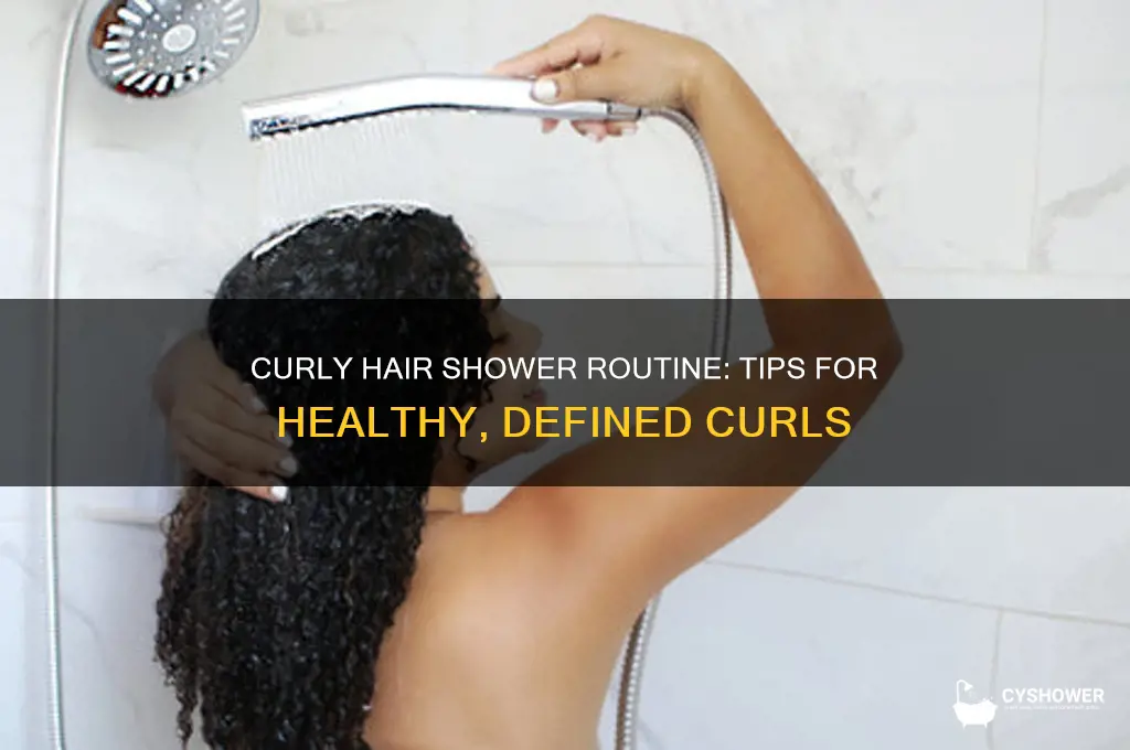 how to take a shower with curly hair