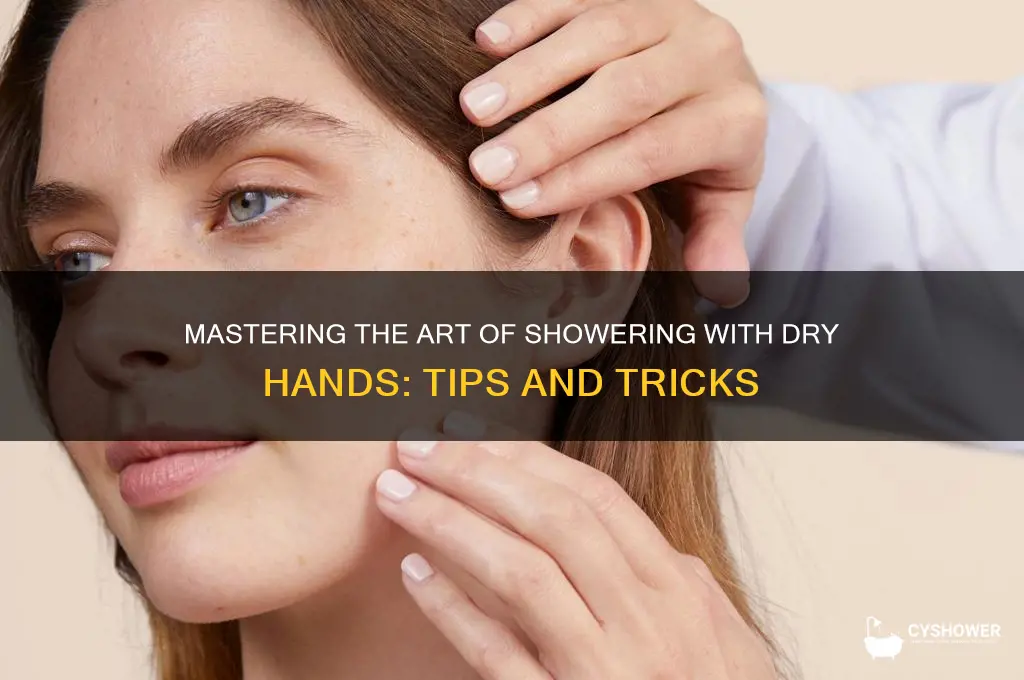how to take a shower with dry hands