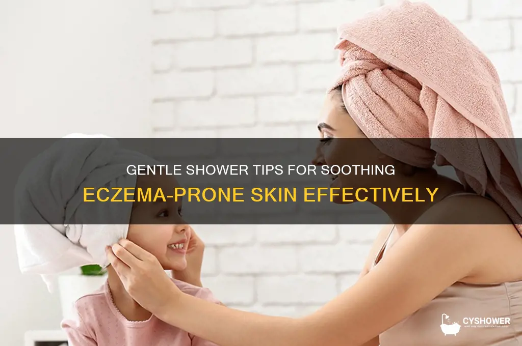 how to take a shower with eczema