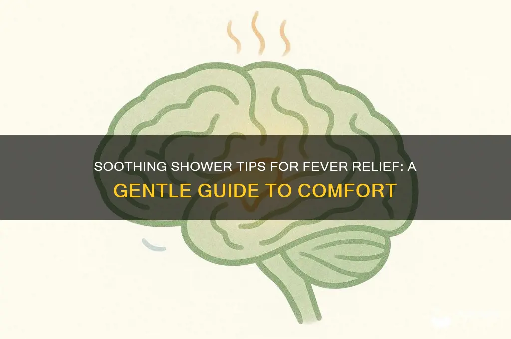 how to take a shower with fever