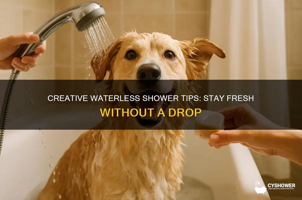 how to take a shower with no water