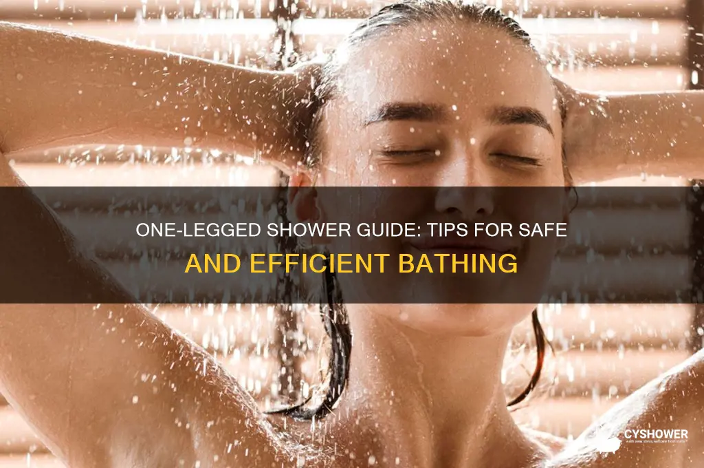 how to take a shower with one leg