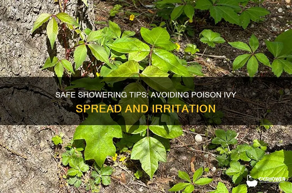 how to take a shower with poison ivy