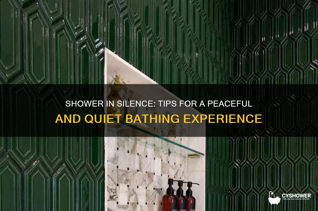 how to take a shower with quiet