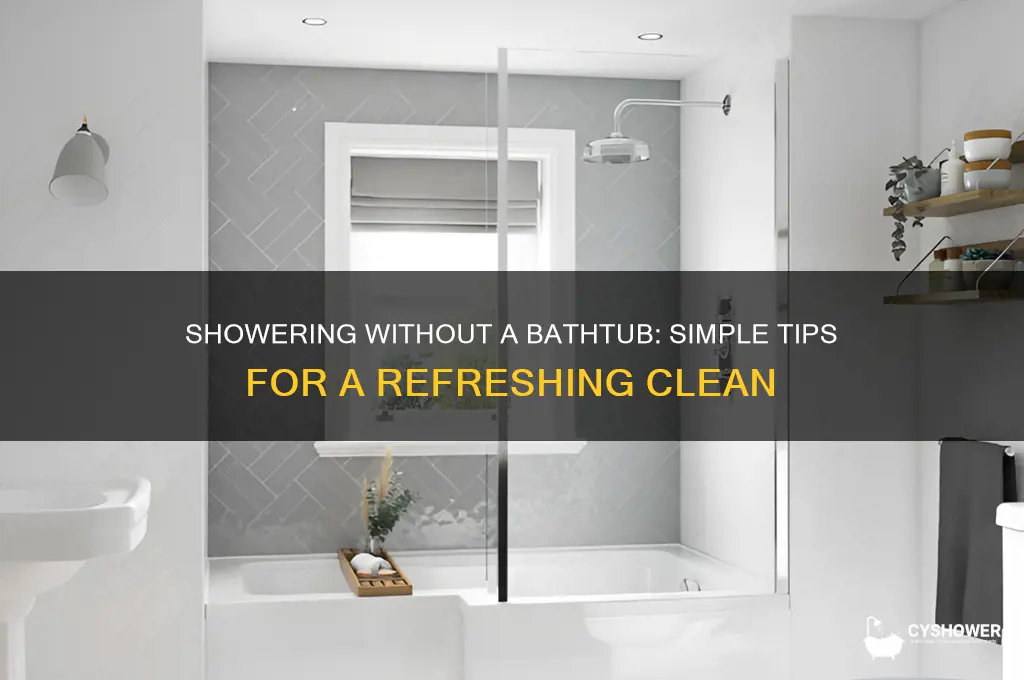 how to take a shower without a bathtub