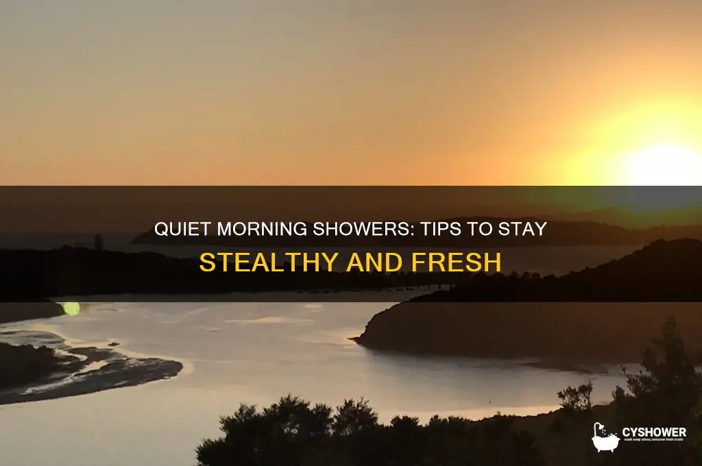 how to take a shower without waking anyone up