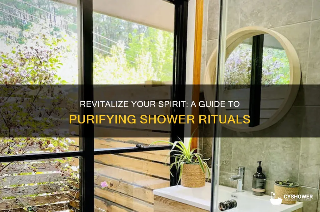 how to take a spiritual cleansing shower