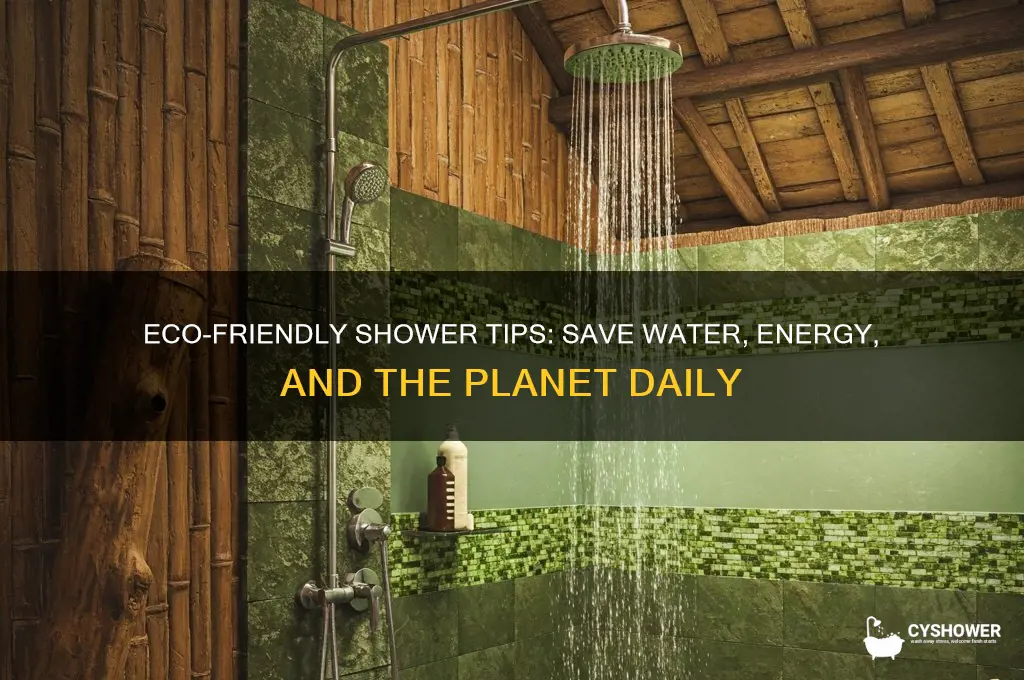 how to take a sustainable shower