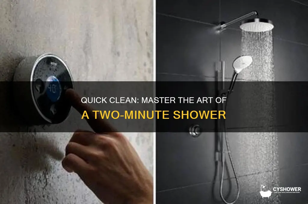 how to take a two-minute shower