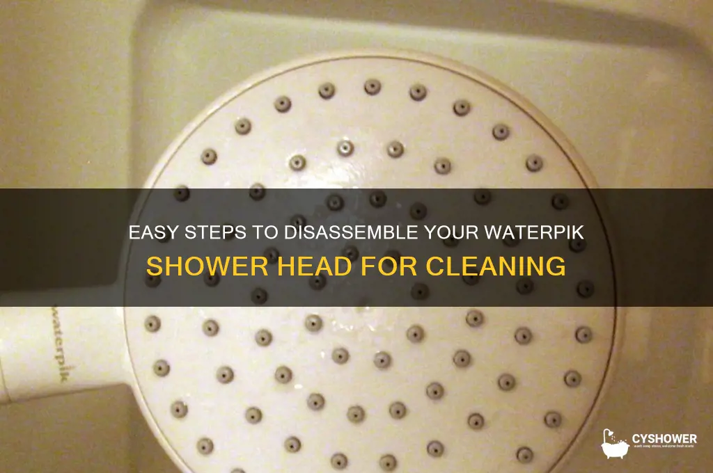 how to take a waterpik shower head apart