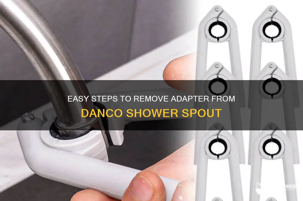 how to take adapter off danco shower spout