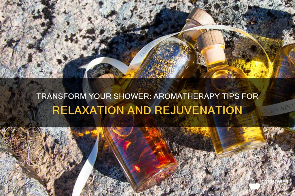 how to take an aromatherapy shower