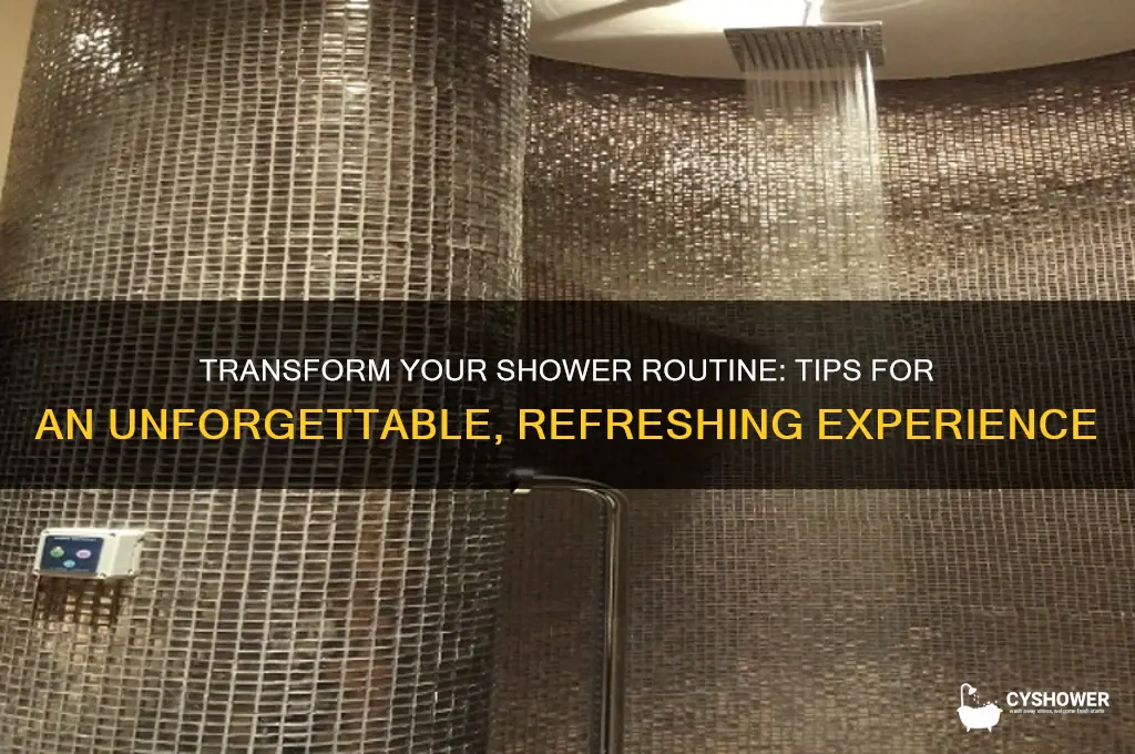 how to take an aweesome shower