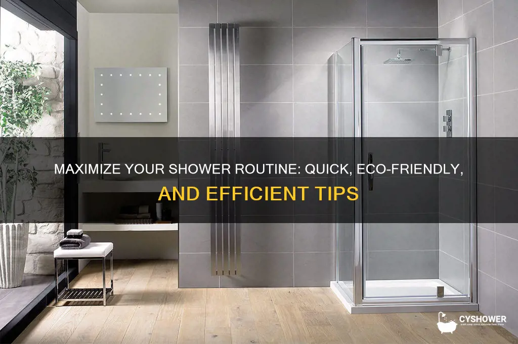 how to take an efficient shower