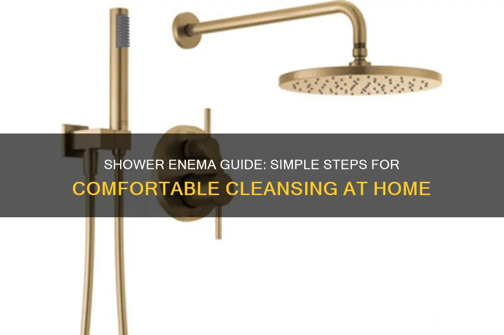 how to take an enema in the shower
