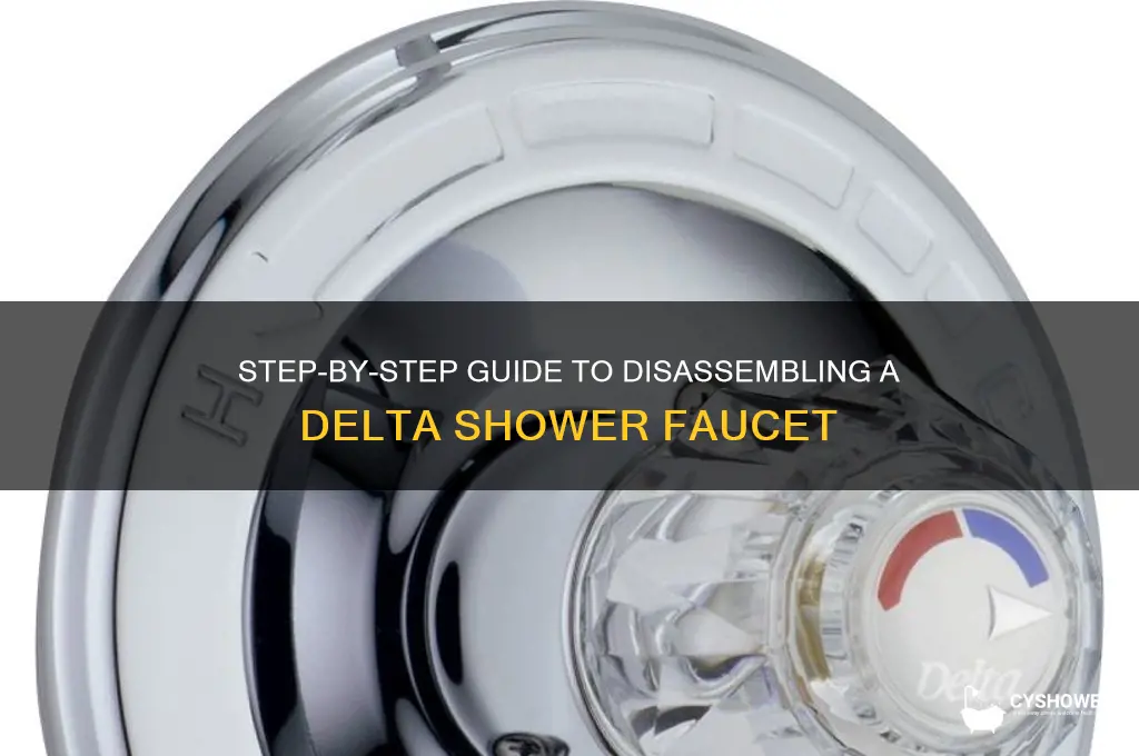 how to take apart a delta faucet for shower