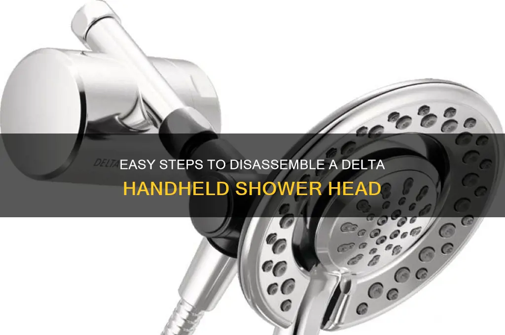 how to take apart a delta handheld shower head