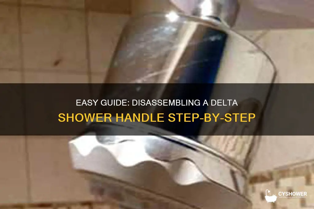 how to take apart a delta shower handle