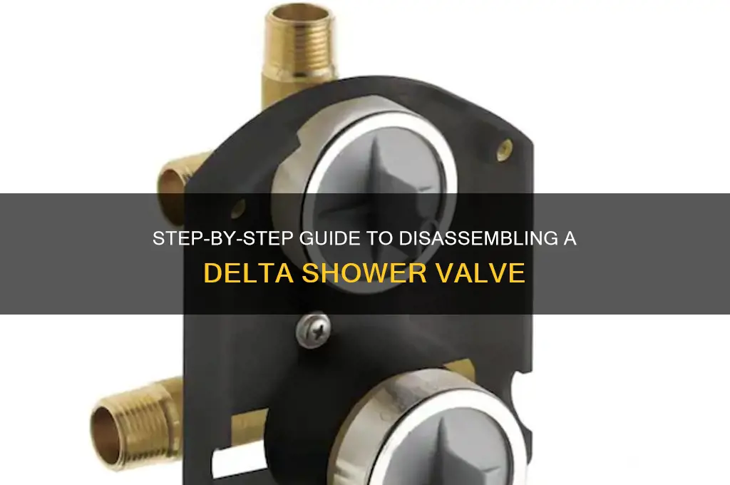 how to take apart a delta shower valve