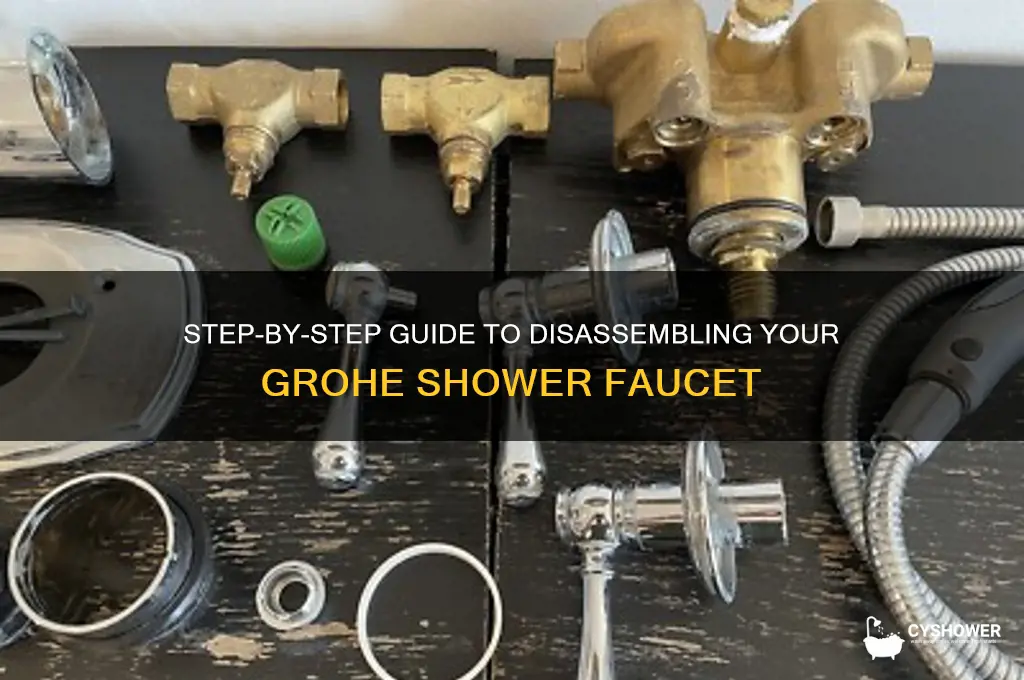 how to take apart a grohe shower faucet