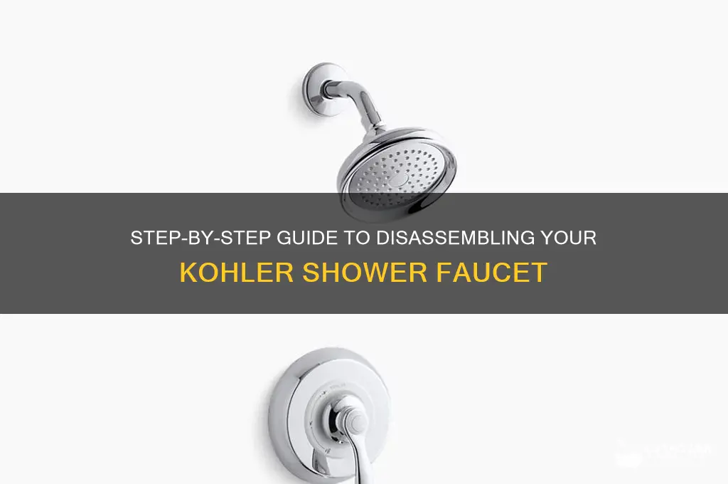 how to take apart a kohler shower faucet