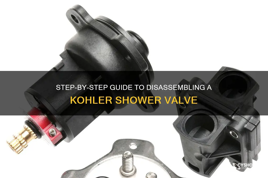 how to take apart a kohler shower valve