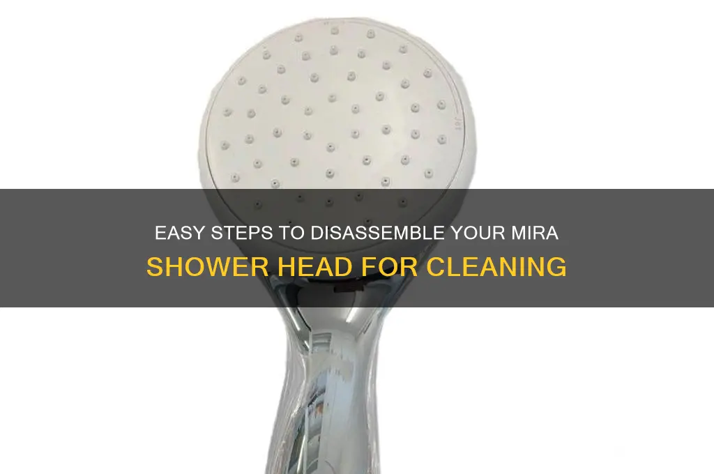 how to take apart a mira shower head