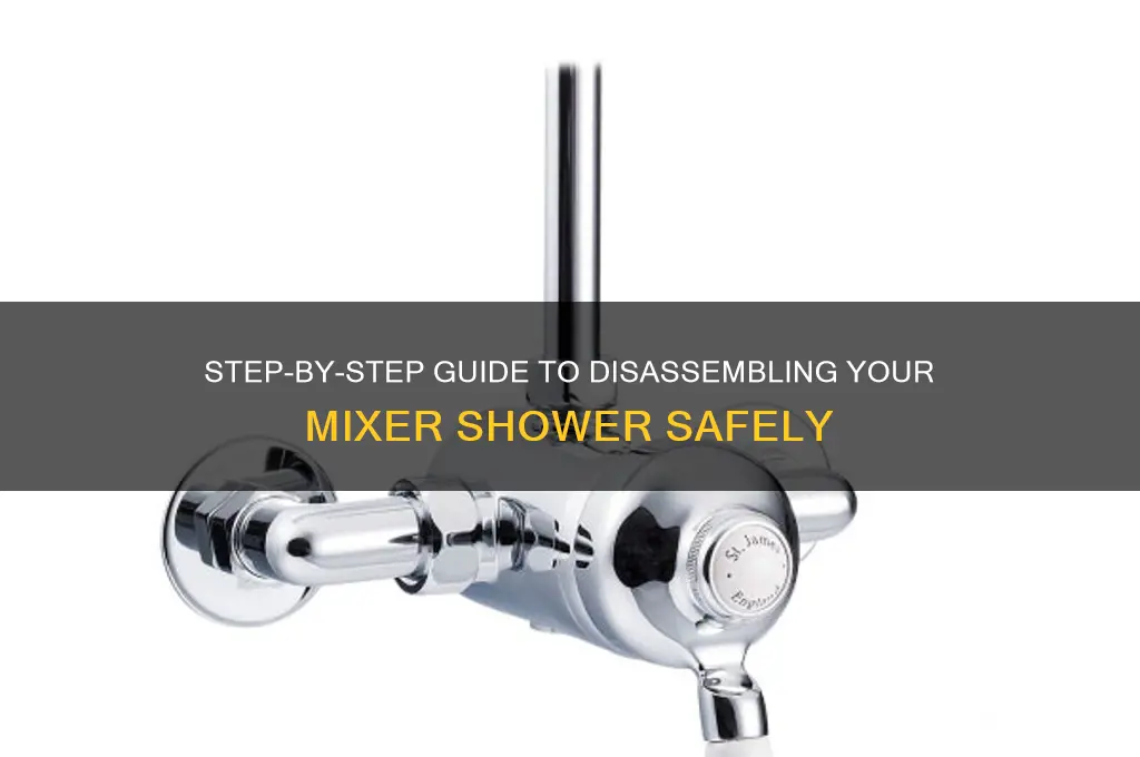 how to take apart a mixer shower