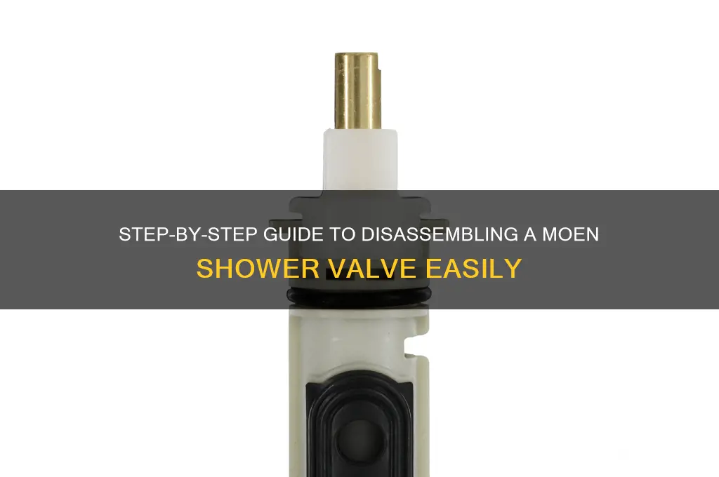 how to take apart a moen shower valve