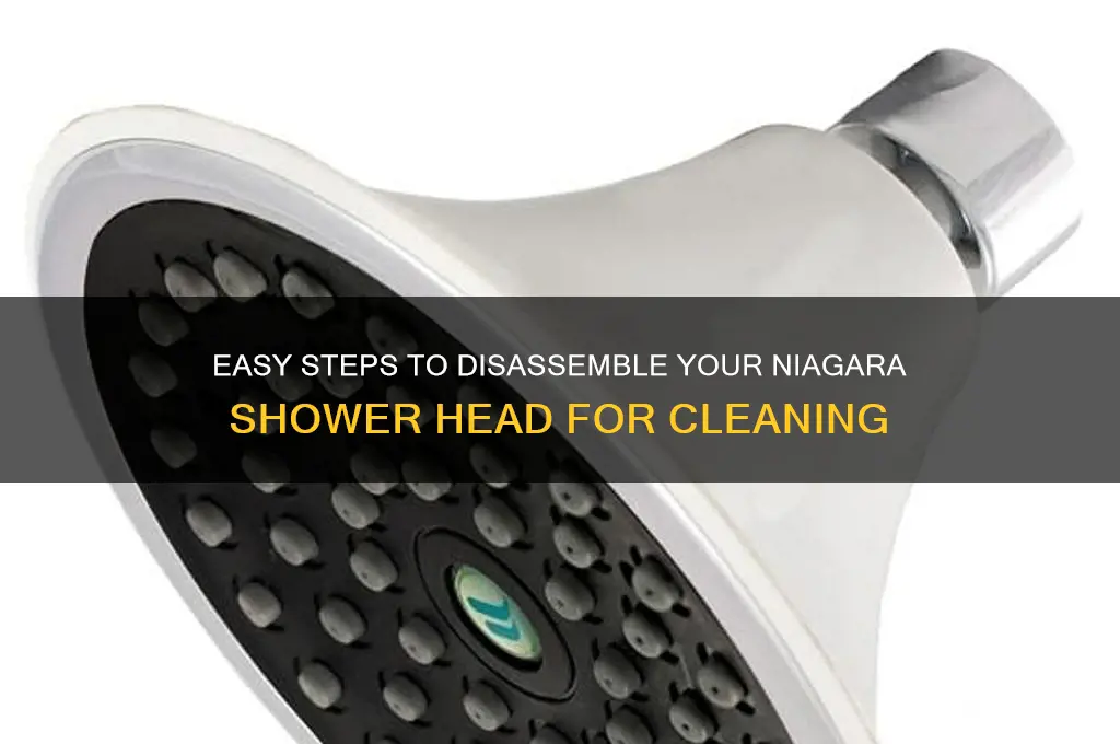 how to take apart a niagara shower head